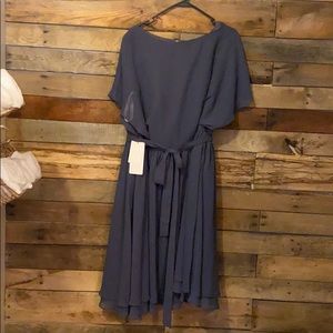 JJ’s house stormy blue mid length dress